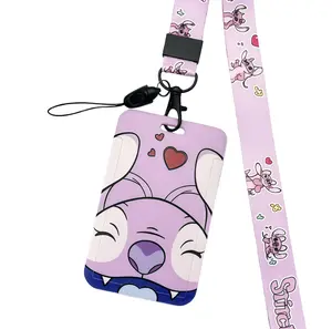 Disney Stitch Card Holder with Iconic Design - Wearable Around the Neck for Fans - Perfect for Carrying Cards - Fun and Practical Accessory - Convenient and Stylish