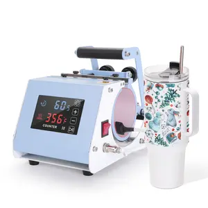 PYD Life Mini Max 40 OZ Tumbler Heat Press Machine Light Blue