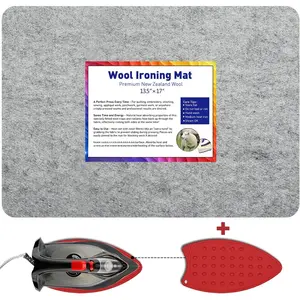 17" x 13.5"  Pressing Mat   Zealand Felted  Ironing Mat Pad Blanket for Quilter, Sewing, Quilting Supplies and Notions