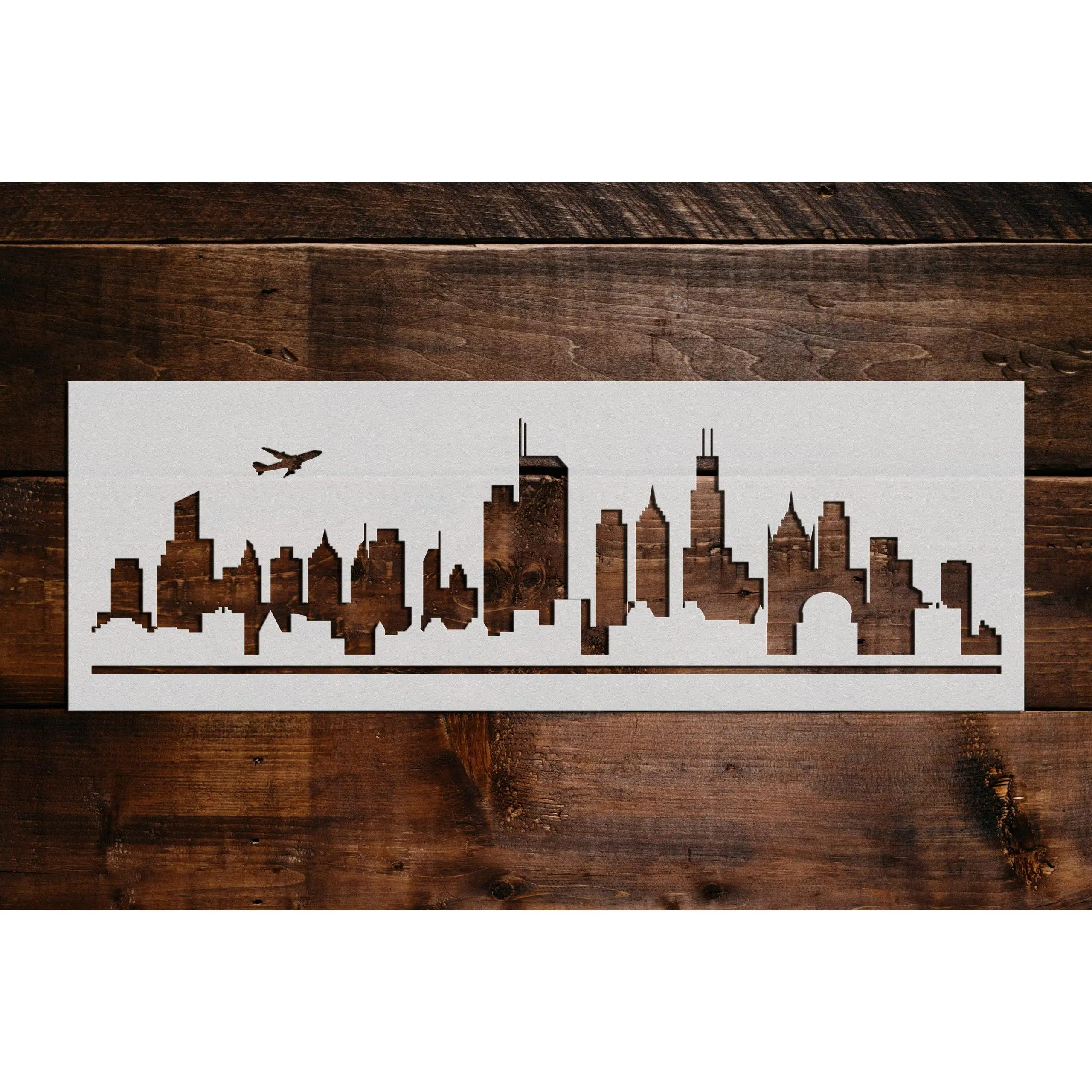 City View Stencil - Art and Wall Stencil