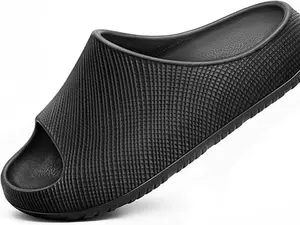 Pillow Slide Sandals For Women and Men-High Density Cushioned Shower Slippers