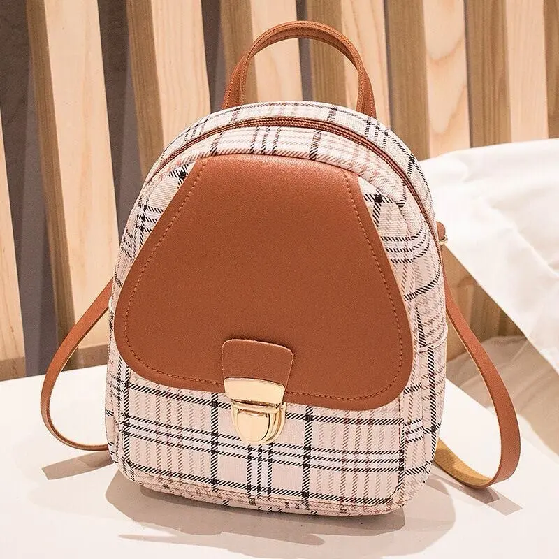 Luxe Small Plaided Backpack