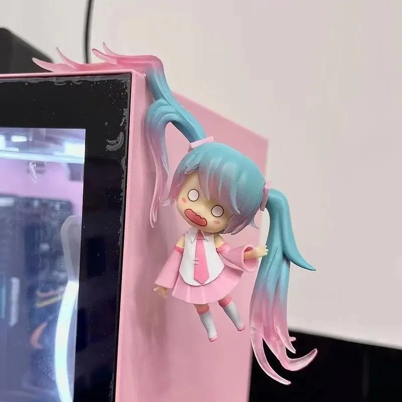 12cm Cartoon Hatsune Miku Figurine Desktop Office Collection Decoration Fashionable And Personalized Ornament Toys Surprise Gift