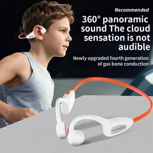 HYUNDAI WS17 Kids Open-Ear Wireless Headphones, Bluetooth 6.1, Waterproof Air Conduction Neckband, Lightweight & Comfortable, Ergonomic Design for Kids, Safe Hearing Protection, Wireless Headset for Study, Music & Calls, Compatible with Android & iOS