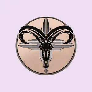 Ram Skull Sticker, Southwestern Minimal Skull Decal, Desert Ram Horns Vinyl Sticker, Neutral Boho Aesthetic Graphic for Laptop, Car