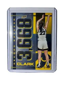 Caitlin Clark 2024 Silver Foil Panini Record Breaker #RBCC Card Iowa Hawkeyes Raw Sports Single Cards