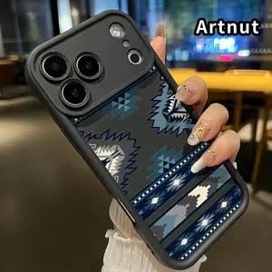Phone Case for iphone 17 Pro Max 16 Plus 15 14 13 12 11 XR Air E Tribal Geometric Symphony Pattern Full Lens Protector Rugged Durable Soft TPU Cover Gift for Girl
