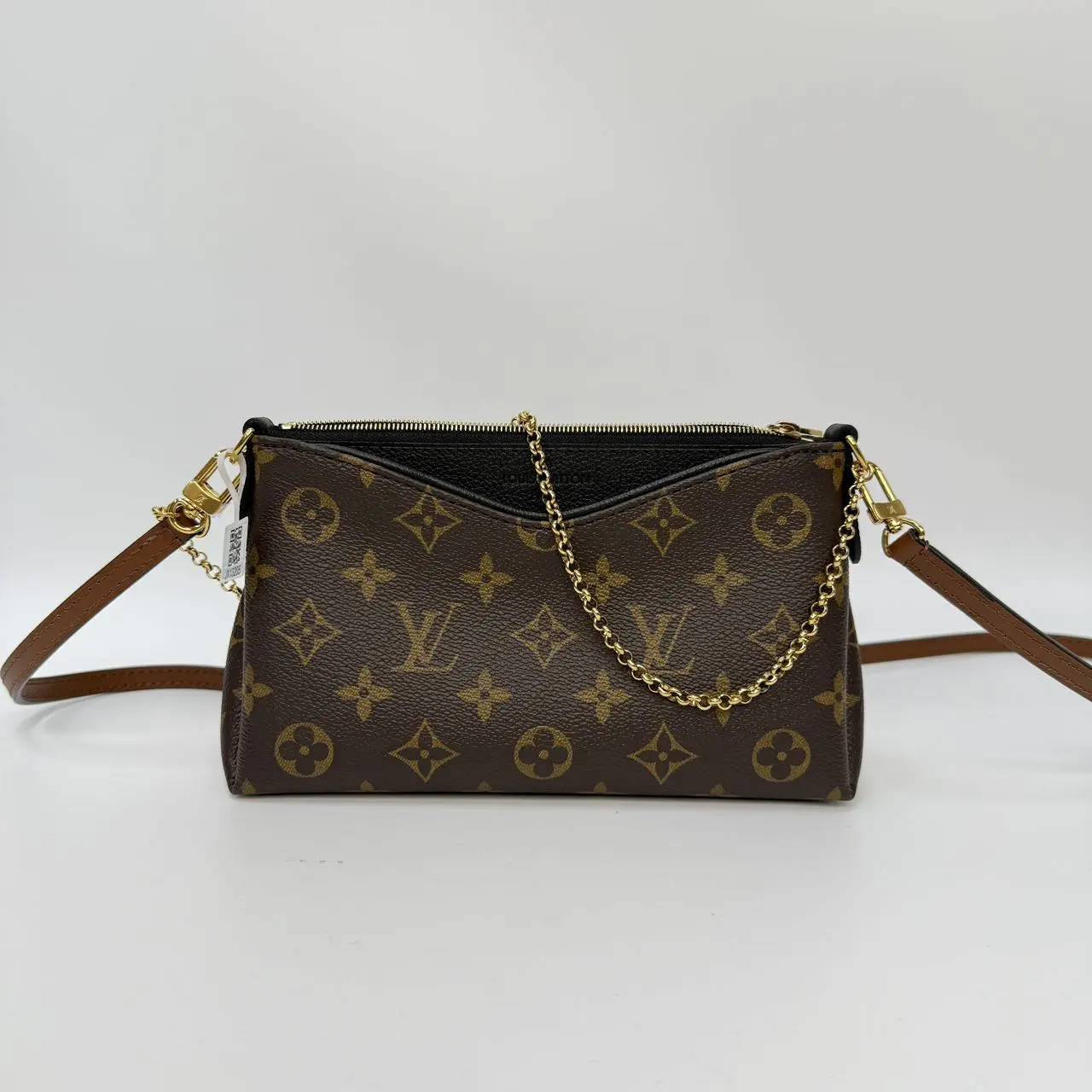 Pre-owned Louis Vuitton vcoated canvas Crossbody Bags Pallas mini【Senza 1】