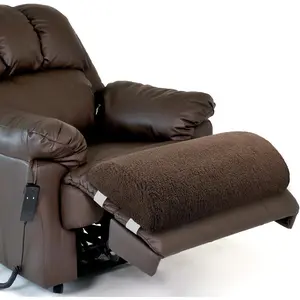 Recliner Foot Pillow Cushion High Resilience Sherpa Memory Foam Bolster Sleeping Rest Multipurpose Half Roll Leg Pillow Suitable for Bed Chair Sofa Headrest Back Lumbar Leg Support(Chocolate)
