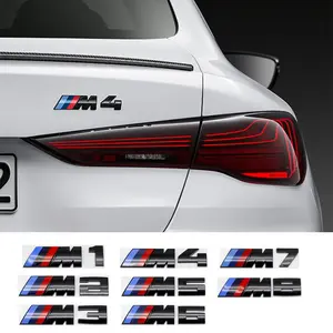 3D Metal Car Tailgate Emblem, Door Badge, Letter Sticker, Car Decal, Sticker Decals for Bmw M Series, Automotive Decoration Accessories, Vehicle Exterior Decoration