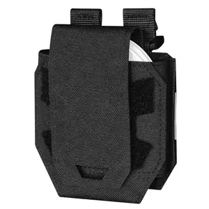 Outdoor Training Accessory Bag Black Quick Release Pouch Fits MOLLE Vest & Waist Belt