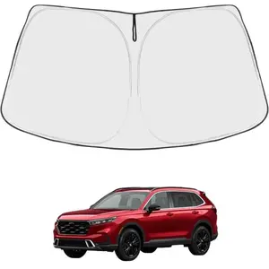 Front Windshield Sunshade, Foldable Car Windshield Sunshade, Car Exterior Accessories for Honda CRV LX EX EX-L Sport Hybrid Touring, Portable Car Sunshade