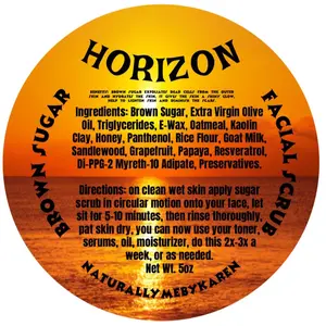 Horizon Brown Sugar Facial Scrub for Skin Repair and Moisturizing - Skincare