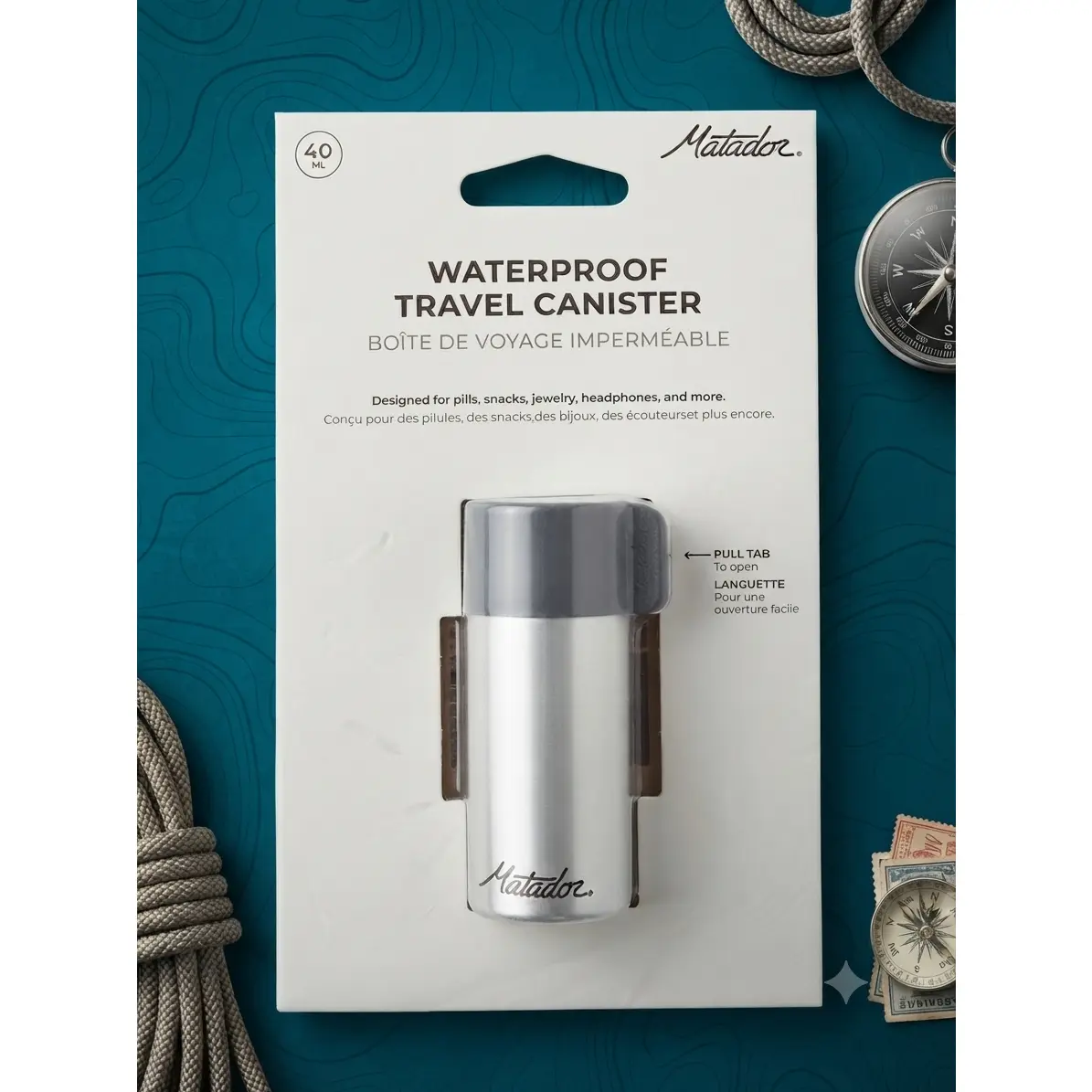 Matador Waterproof Travel Canister - 40ml / 1.3oz - BPA Free, TSA Approved