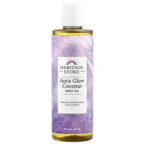 Heritage Store Aura Glow Coconut, Body Oil , 8 fl oz (237 ml)