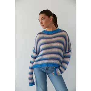 Coraline Loose Knit Striped Sweater