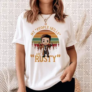 Chibi Castiel Supernatural My People Skills Are Rusty T-Shirt, Supernatural Winchesters Shirt, Winchester Brothers Shirt Shirt For Mens Menswear Top Underwear Womenswear Summer