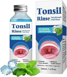 Tonsil Stone Remover, Tonsil Stone Mouthwash to Help Soothe Tonsils, Oral Rinse Liquid for Eliminating Bad Breath & Soothe Dry Mouth, Fresh Breath