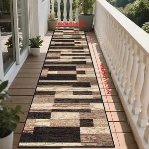 Nordic Geometric Colorblock Rug, Modern Fashion Kitchen Mat, Washable Home Hallway Carpet, Modern Indoor Rug, Rectangular Runner Rug for Hotel Villa Gift