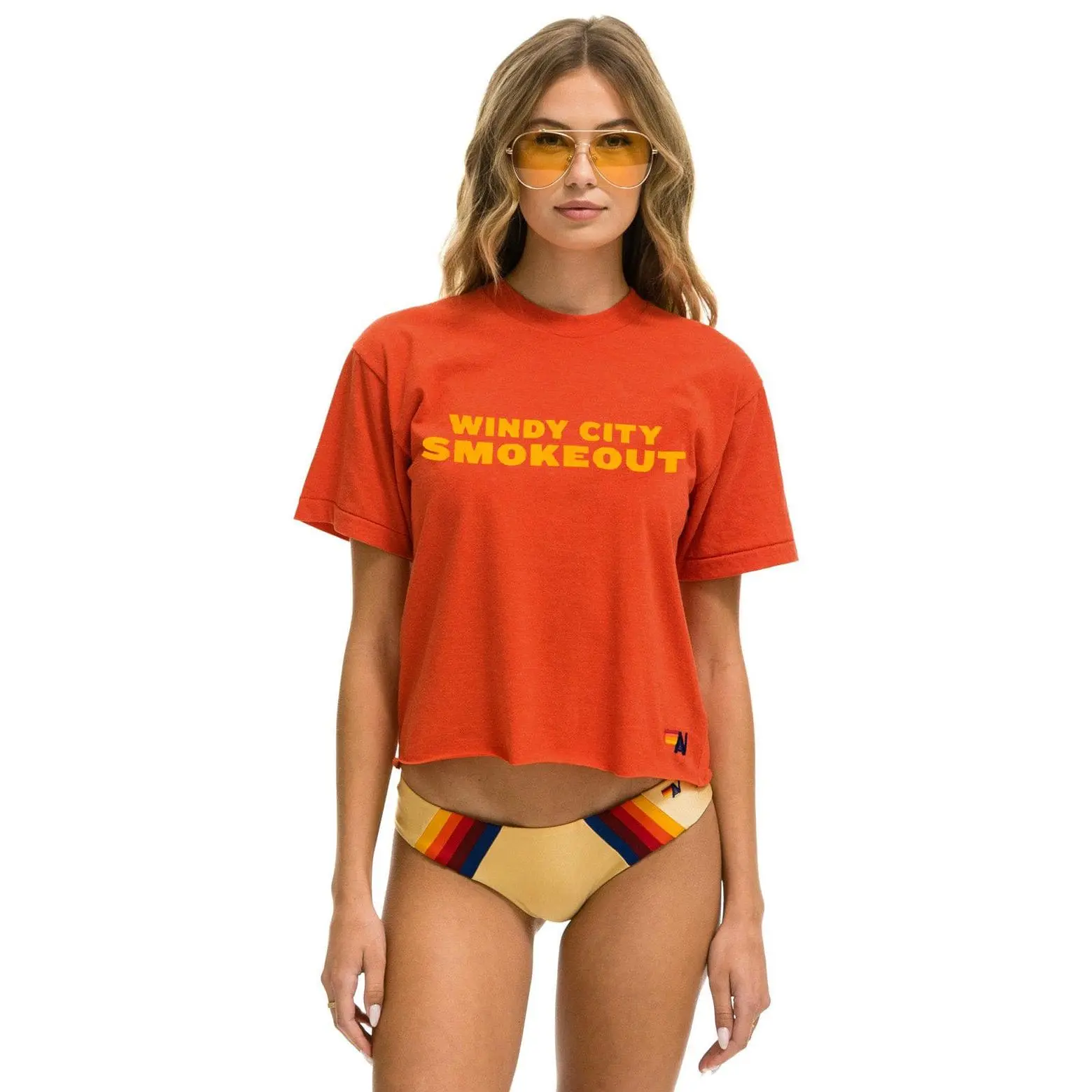 WINDY CITY SMOKEOUT 2025 BOYFRIEND TEE SHIRT - ORANGE