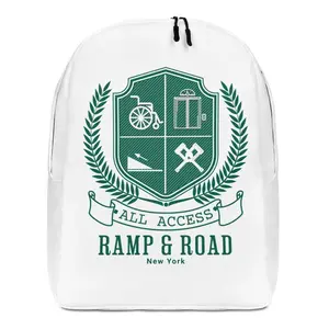 Printful Inclusive Access Shield Casual Backpack - Minimalist Design, All-Over Print, Hidden Pocket, Secure Zipper Closure, Built-In Pockets Backpack, Built-In Pockets Backpacks, Casual Backpacks