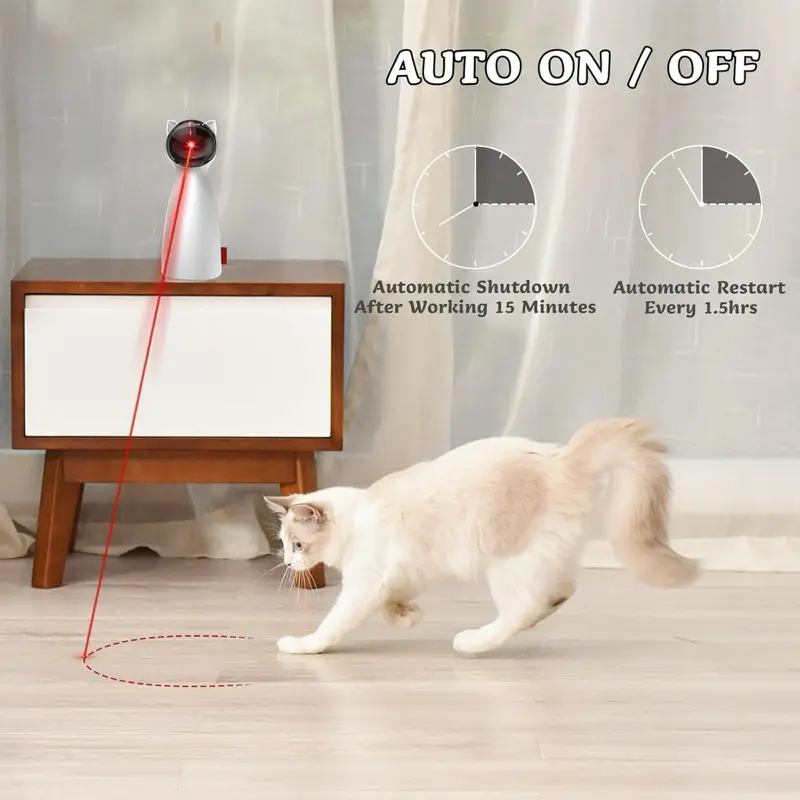 Interactive Laser Cat Toy — Auto Play Mode