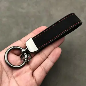 Anti-Lost Car Keychain, Suede Leather Key Ring, Luxury Keychain for Men and Women, Auto Vehicle Key Chain, Car Accessories