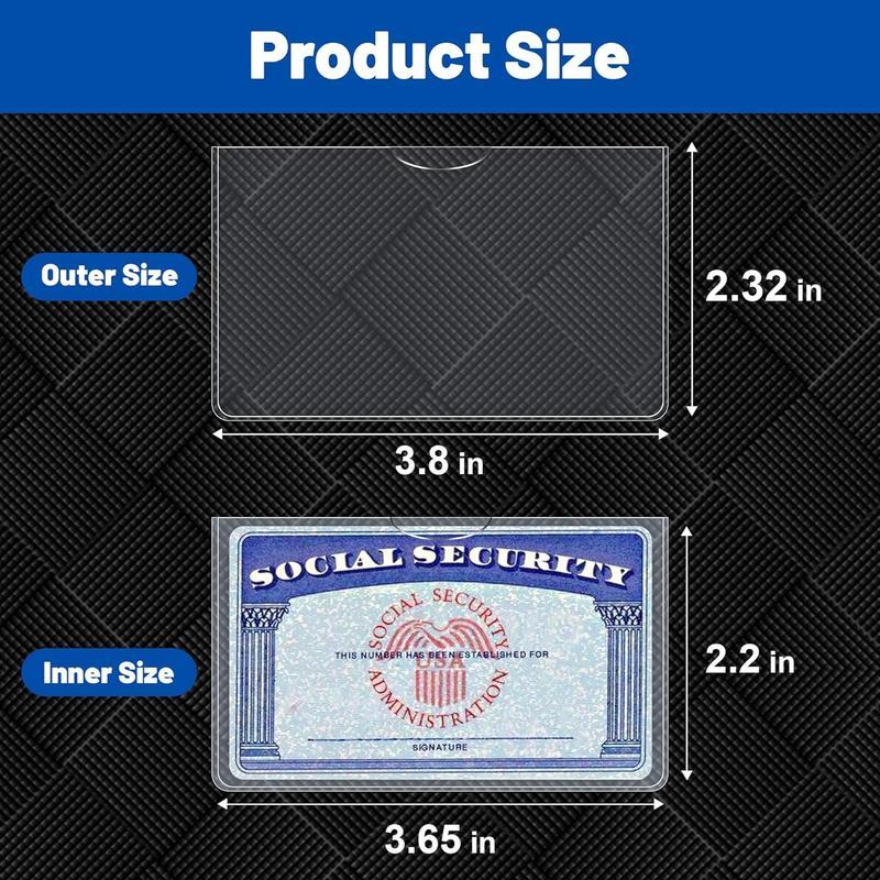 10 Pack New Medicare Card Protector Sleeve/Social Security Card Protector Sleeves/Credit Card Holder,31 Mil Soft Clear Card Sleeves for Waterproof SSN Card Protector/Credit Card Cover