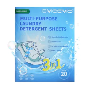 CMOCMO Gentle Fresh-Scented Laundry Sheets,Antibacterial,Softens Cleans,Protects Colors, Baby Clothes,for Home,Travel Handwashing Household Perfume