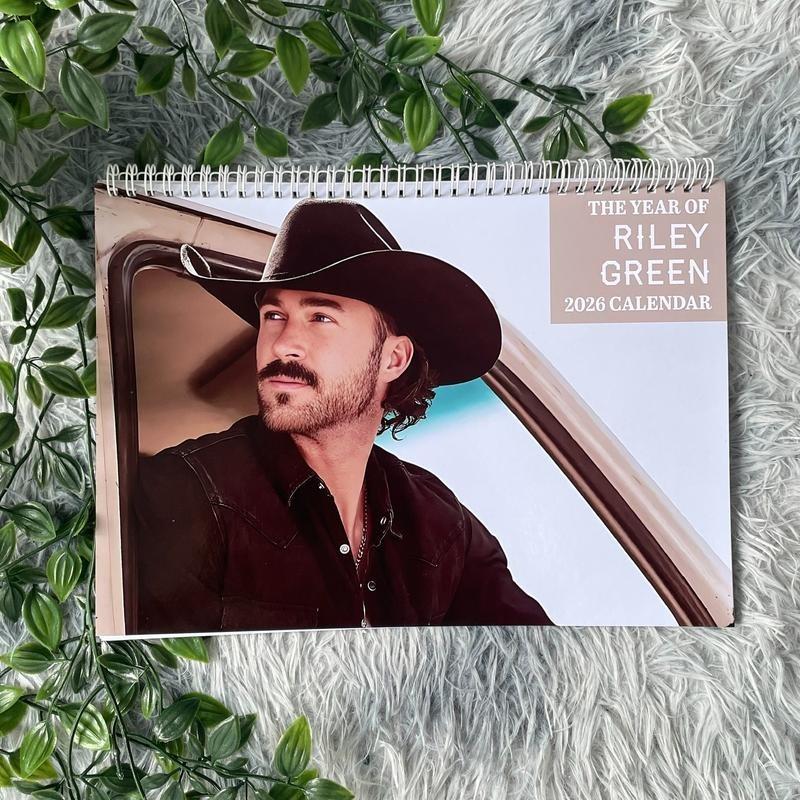 Riley Green 2026 Wall Calendar, Country Music Calendar, Inspired by Southern Singer, Fan Gift, Monthly Photo Planner for Home and Office Decor