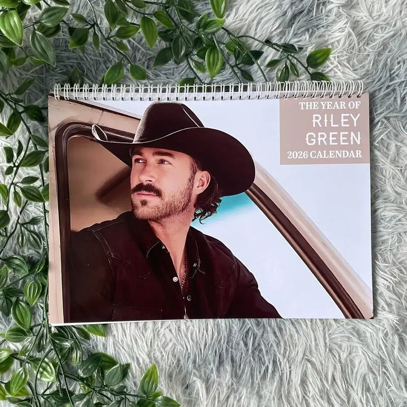 Riley Green 2026 Wall Calendar, Country Music Calendar, Inspired by Southern Singer, Fan Gift, Monthly Photo Planner for Home and Office Decor