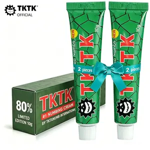 TKTK Tattooing Anesthetic Cream-Green 80% Upgrade Edition-Painless Tattooing-Efficient Anesthetic Formula to Realize Professional Tattooing Experience.