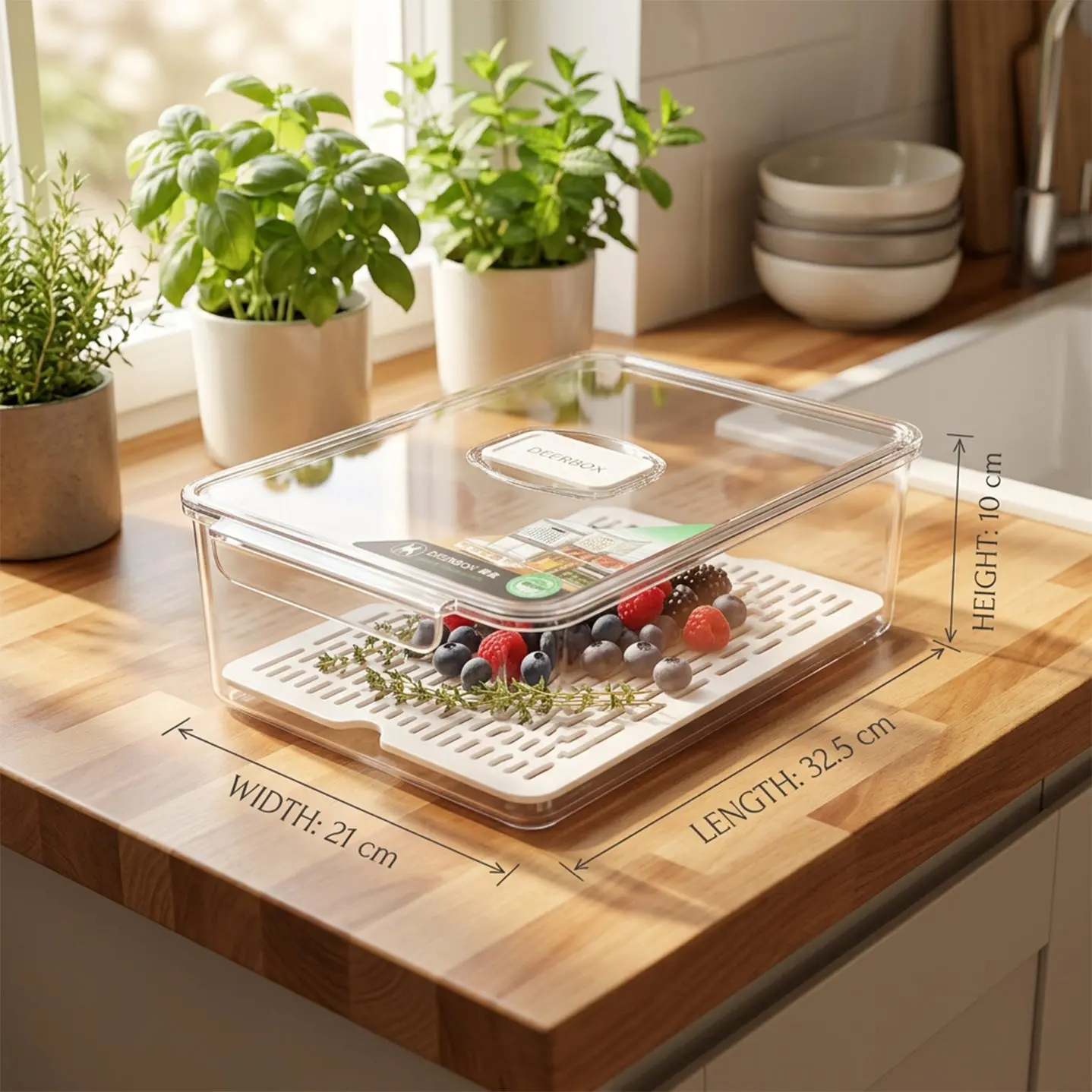 Acrylic Organizer 4"x8.3"x13"