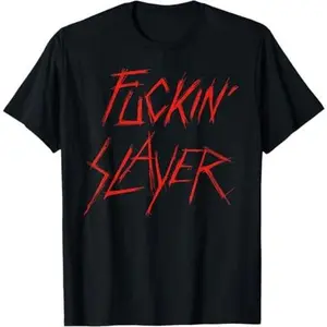 Slayer T-Shirts for Kids; Slayer Band Tee; Oversized T-Shirts Slayer - F^^^ing Slayer T-Shirt