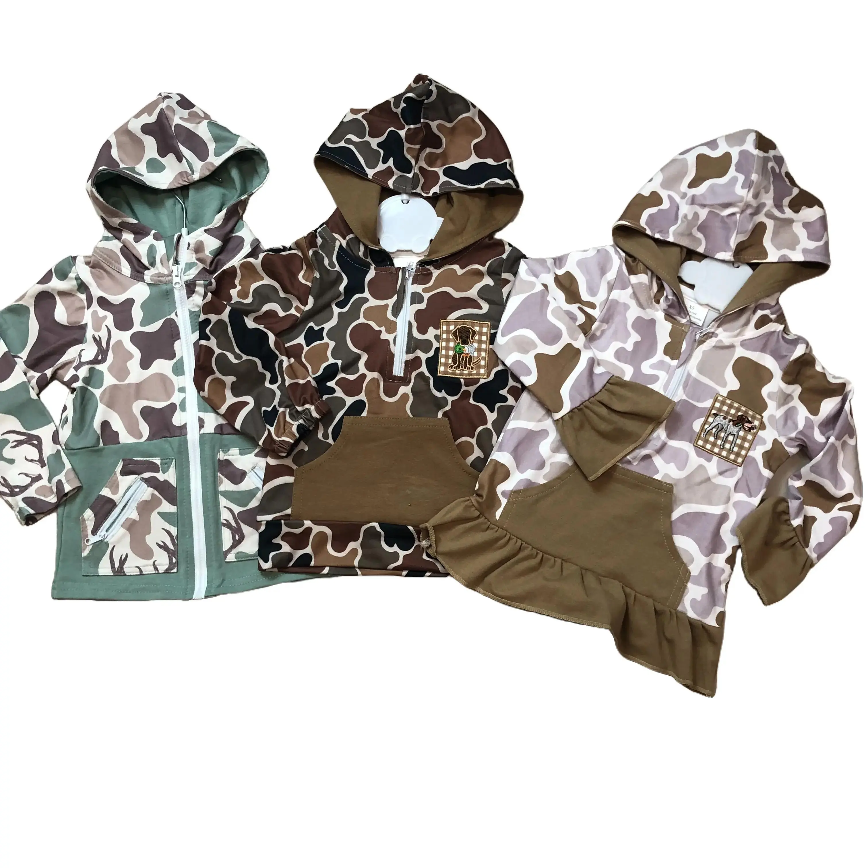 Camo Hoodie for Kids, High Quality Boys' Long Sleeve Pullover Sweatshirt, Soft Cotton Elastane Blend Hunting Top, Sizes 3T, 5-6T, 3 - 4 Years, 4T