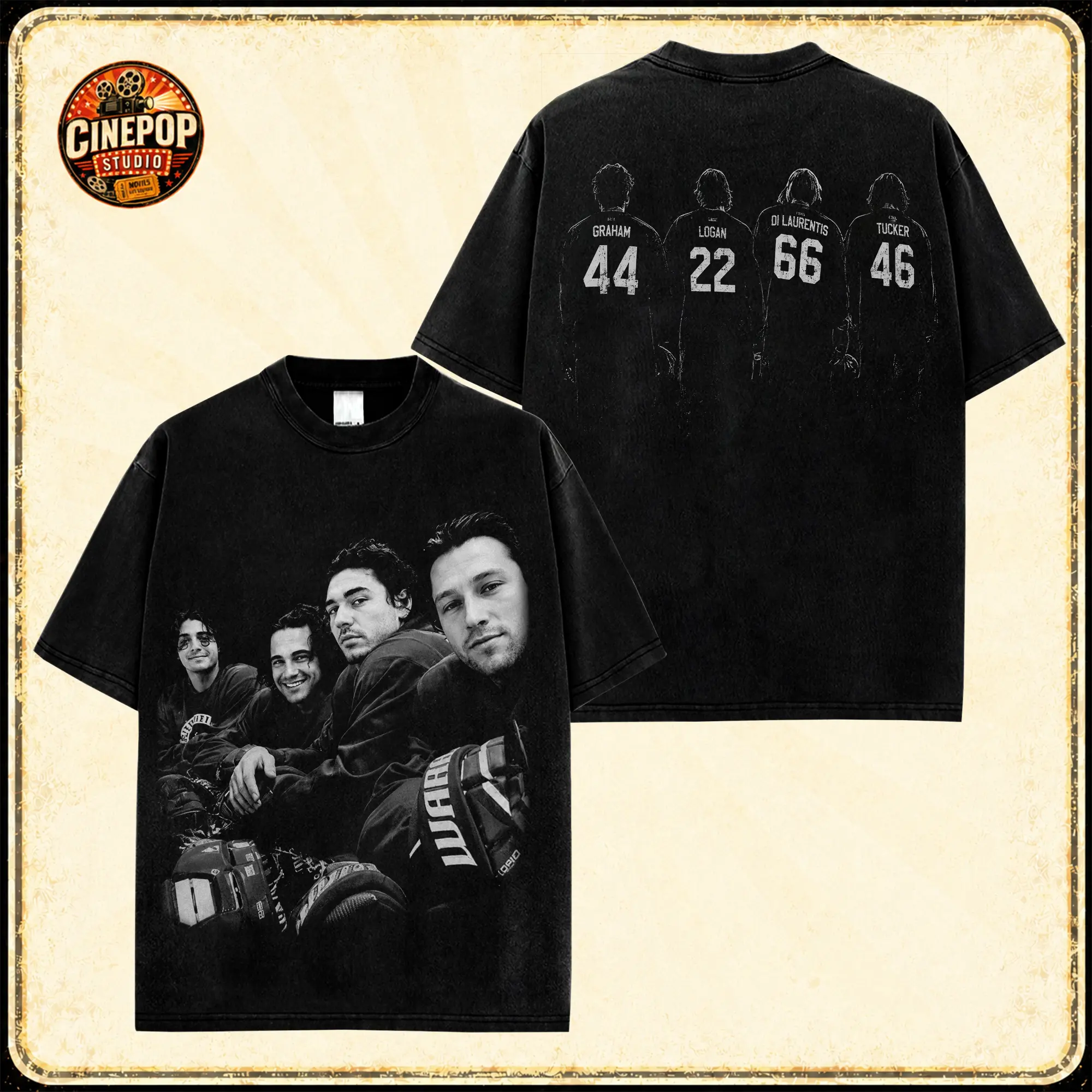 Off Campus Movie Series Graphic Tee, Made in USA, 100% Cotton, Garrett Graham Hockey Romance T-Shirt, Hannah Wells Fan Shirt, Briar University Inspired Streetwear Gift for Teen Romance Fans and BookTok Lovers