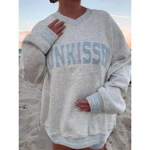 Sunkissed Preppy Embroider Sweatshirt