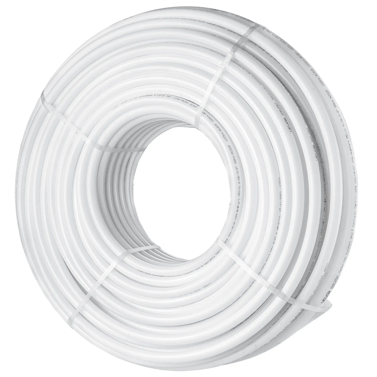 【summerfinds】VEVOR PEX Pipe 3/4 Inch, 500 Feet Length PEX-B Flexible Pipe Tubing for Potable Water, Pex Water Lines for Hot/Cold Water & Easily Restore, Plumbing Applications with Free Cutter & Clamps ,White