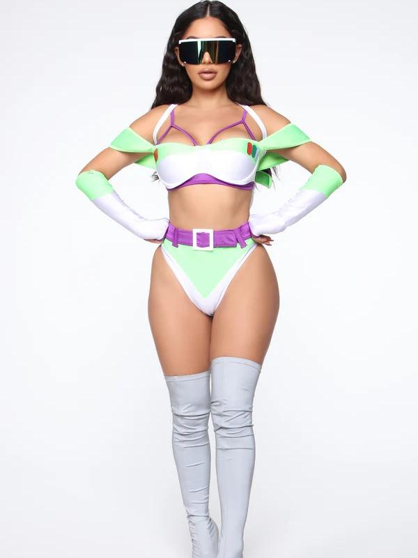 Infinite And Beyond 6 Piece Costume Set - Green/combo