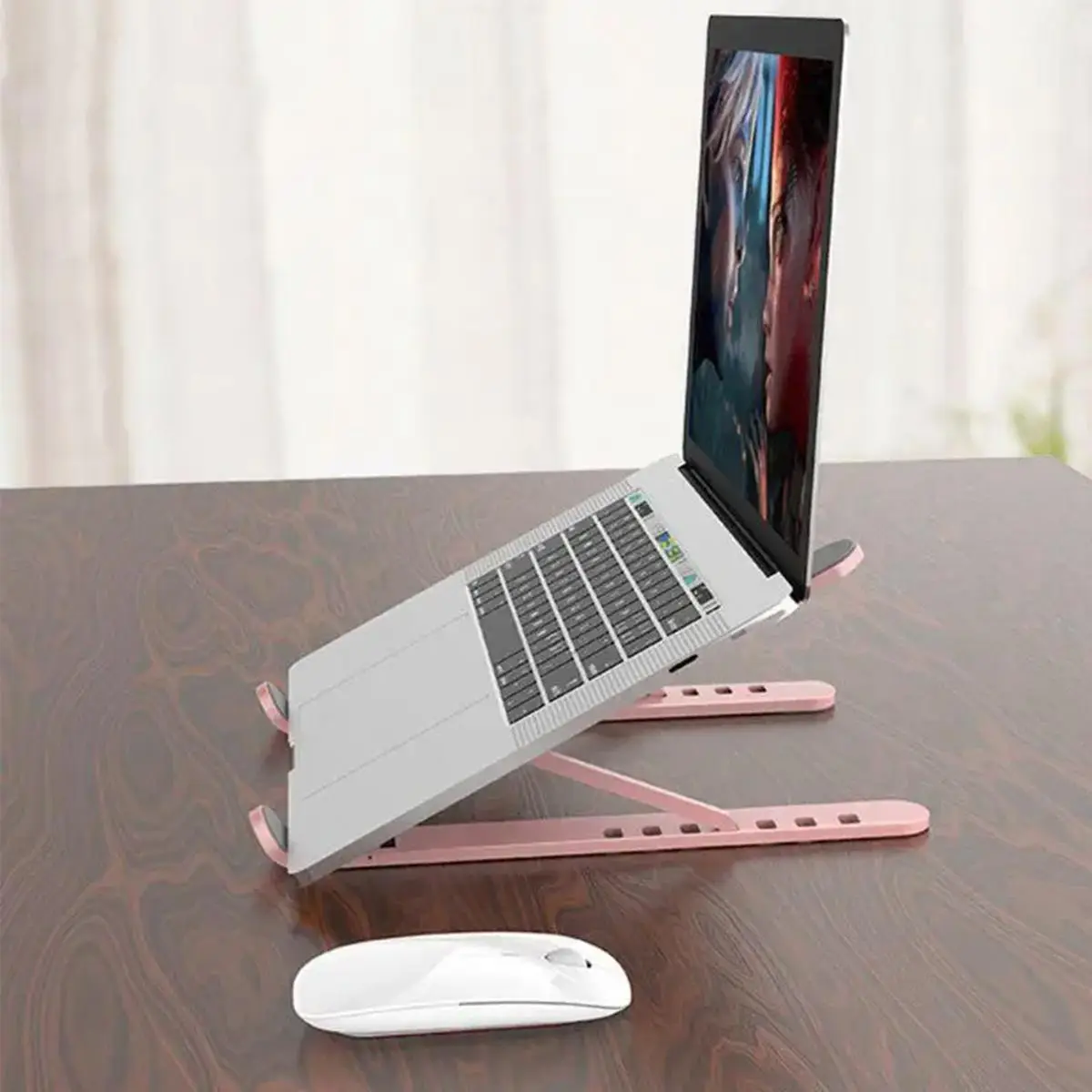 Adjustable Foldable Laptop Stand, Multipurpose Portable Tablet Stand, Universal Adjustable Tablet Stand with Six Angles, Tablet Stands & Bases, Summer