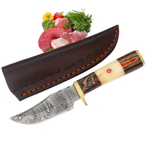Viking Knives with Sheath Hand Forged Butcher for Meat Cutting Cooking Sharp Cleaver Chef and Outdoor Camping, BBQ Knife- Perfect Gift for him