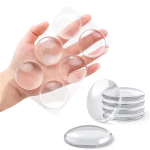 Transparent Half Round Door Stopper, Durable and Stylish Design, Perfect for Home and Office Use, Enhances Safety and Functionality