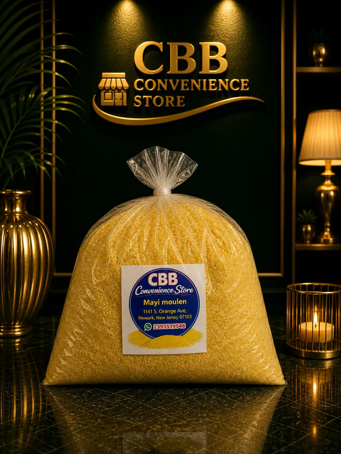Cbb Caribbean Coarse Mayi Moulen Fen (Haitian Cornmeal) #18, 6 lbs Ambient Cupboard Pantry Food, Packaged Convenience Store Item