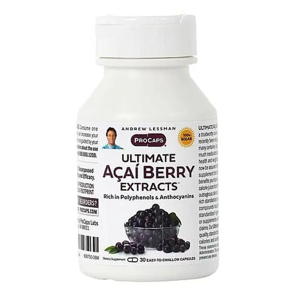 Andrew Lessman Ultimate Acai Berry Extracts - 30 Capsules