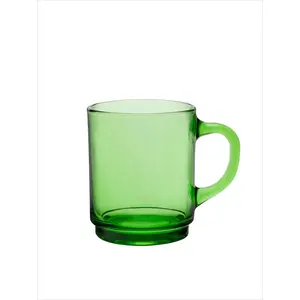 Duralex Versailles Stackable Glass Mug, Green - 8 3/4oz.
