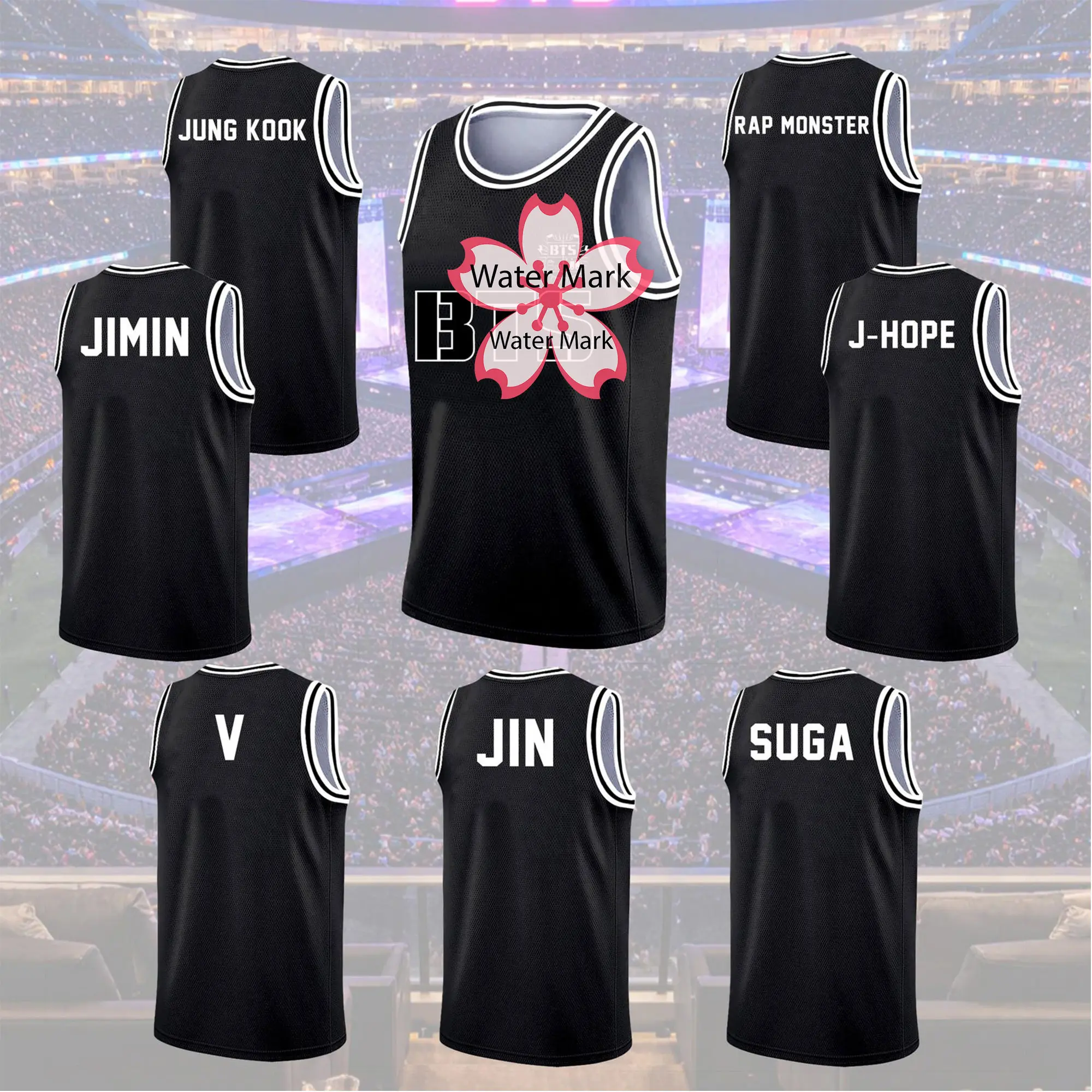 Bangtan World Tour Custom Kpop Basketball Jersey for Teen Girl Women Men, Personalized Kpop Tank Top Jersey, World Tour 2026 Concert Jersey Shirt for Fans Gift