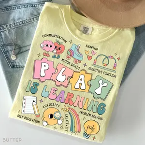Play Is Learning Teacher T-shirt, Primary back to School Teacher Shirt, Comfort Colors SPED Teacher Tee, Teacher Appreciation tshirt, New Teacher Gift women