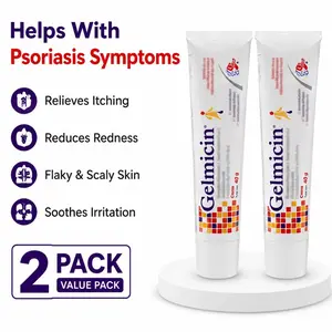 (2 Pack) Gelmicin Soothing Skin Care Cream (80g/2.41 oz) - Relief for Skin Allergies, Itch, Poison Ivy Rashes