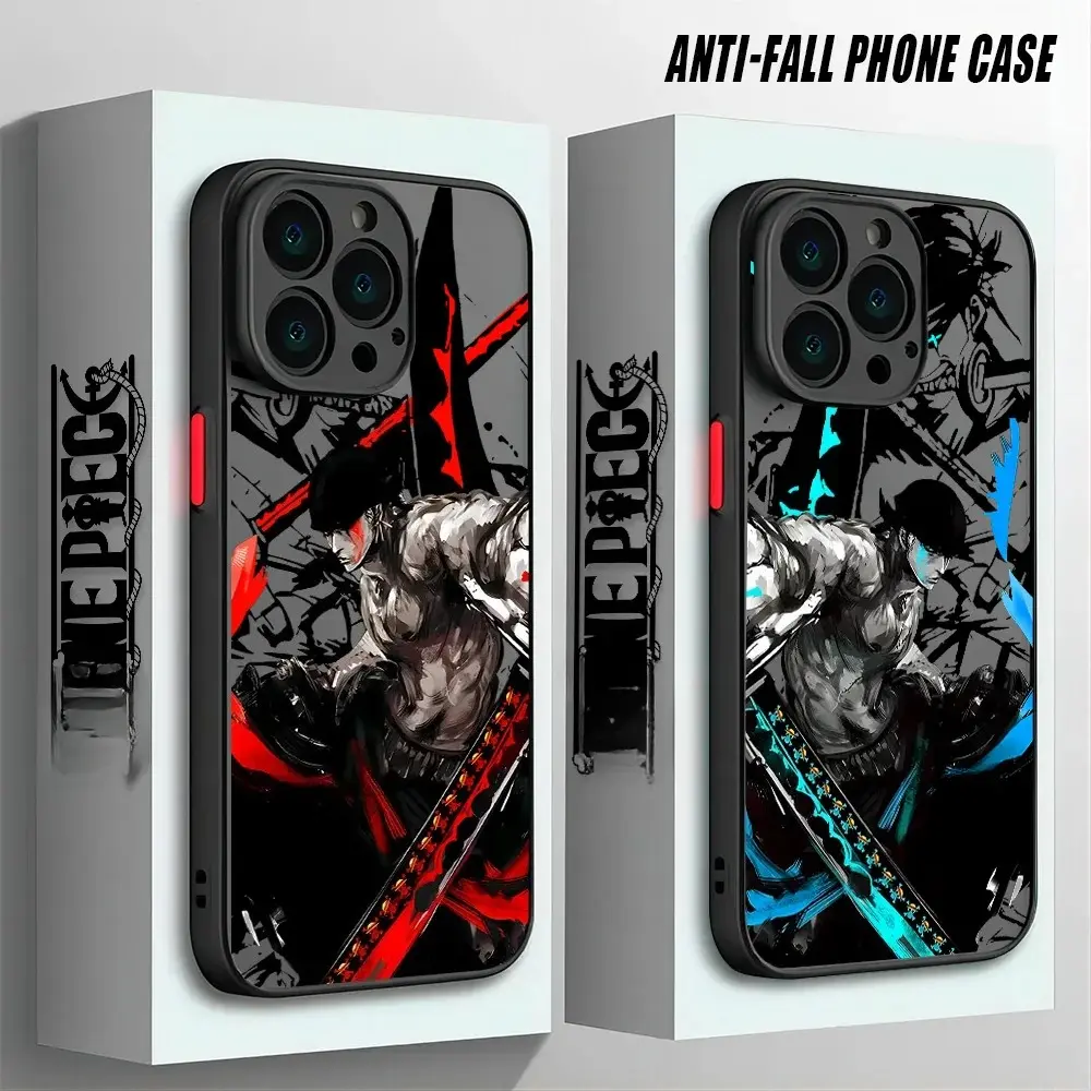 Cool Zoro Anime Fashion Phone Case For IPhone 17 16 15 14 13 12 11 Pro Air Max Plus Samsung Galaxy S26 S25 S24 S23 S22 Matte Clear Cover