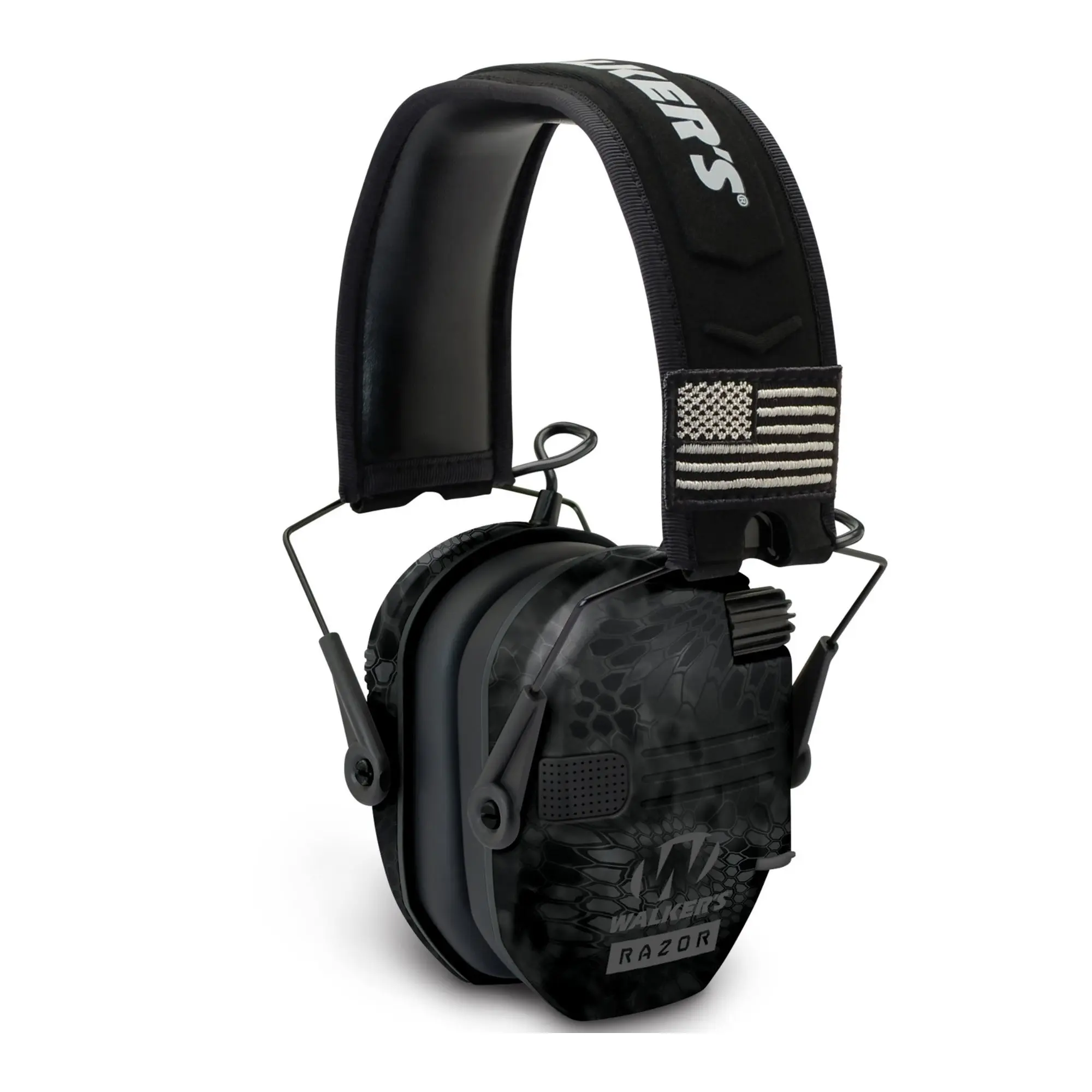 Walker's Razor Patriot Series Ultra Low-Profile Electronic Muffs (Kryptek Camo)